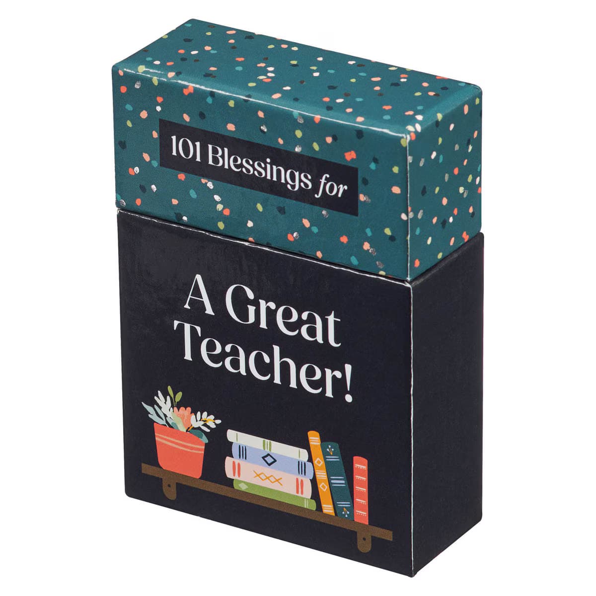 101 Blessings A Great Teacher Teal Confetti Box of Blessings, picture 2