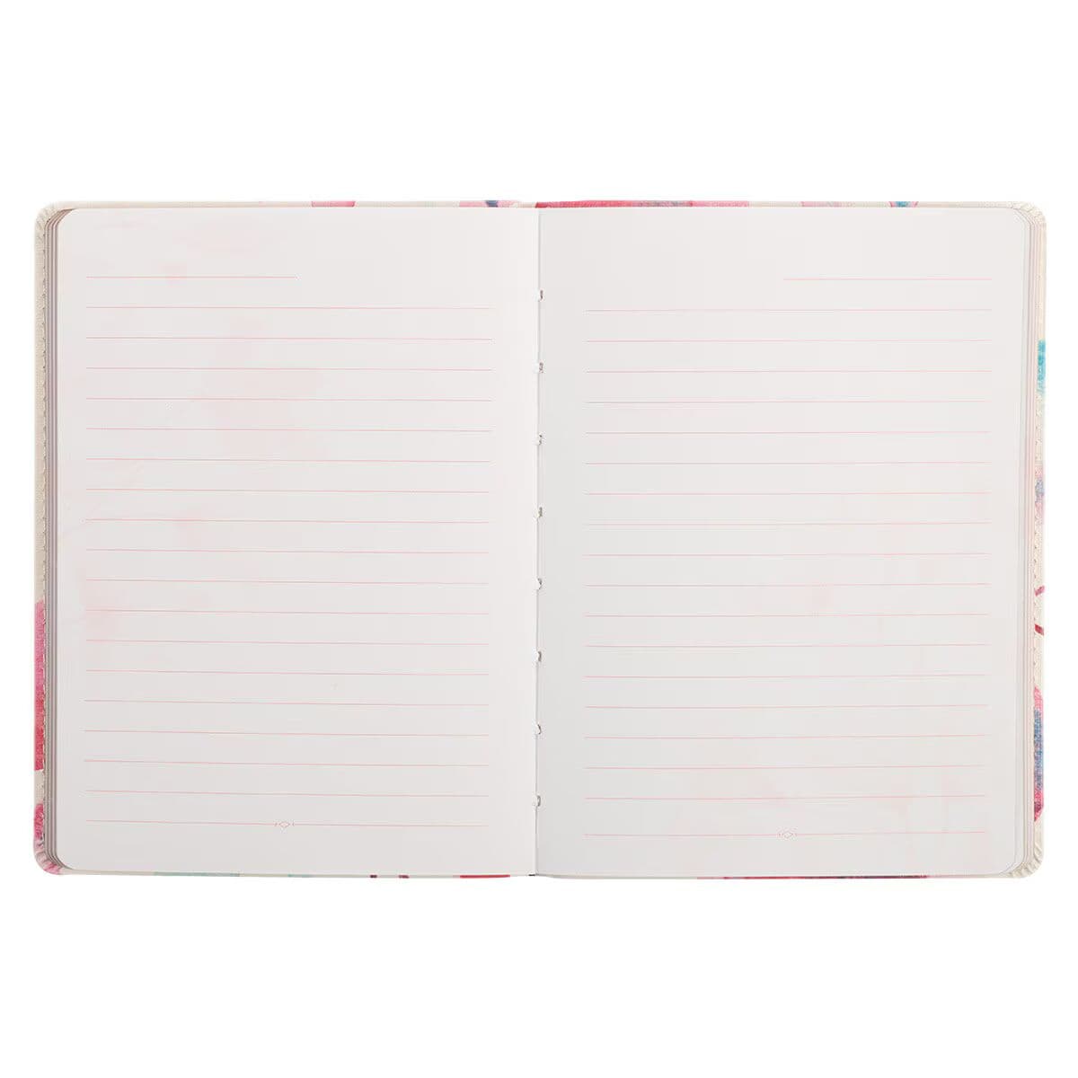Embrace the Journey Pink Petals Handy-size Faux Leather Journal, picture 5