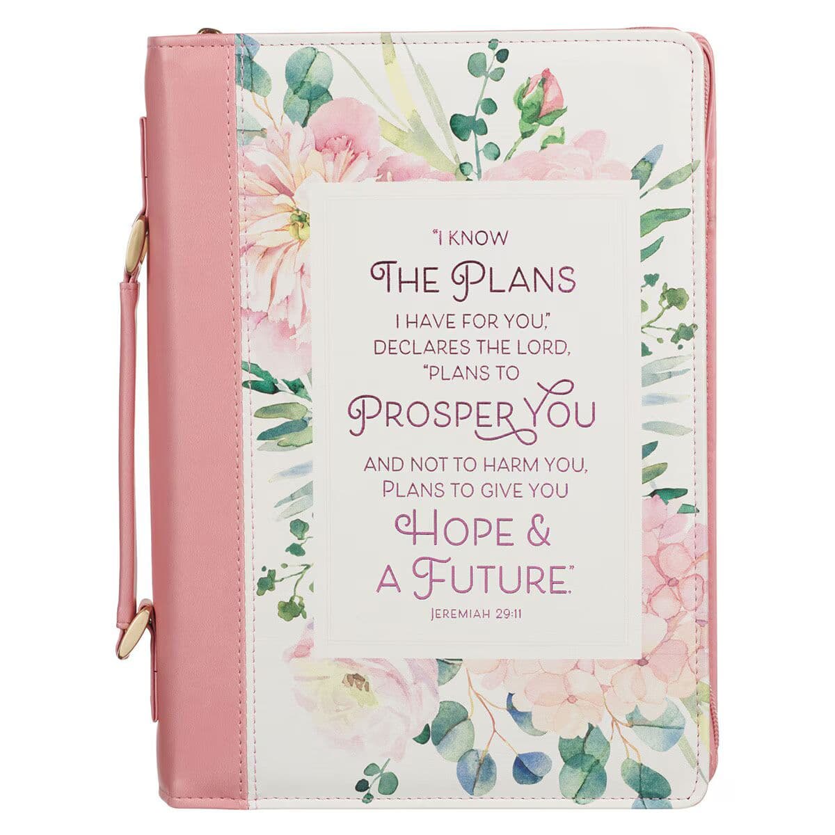 Plans Pink Bouquet Faux Leather Fashion Bible Case