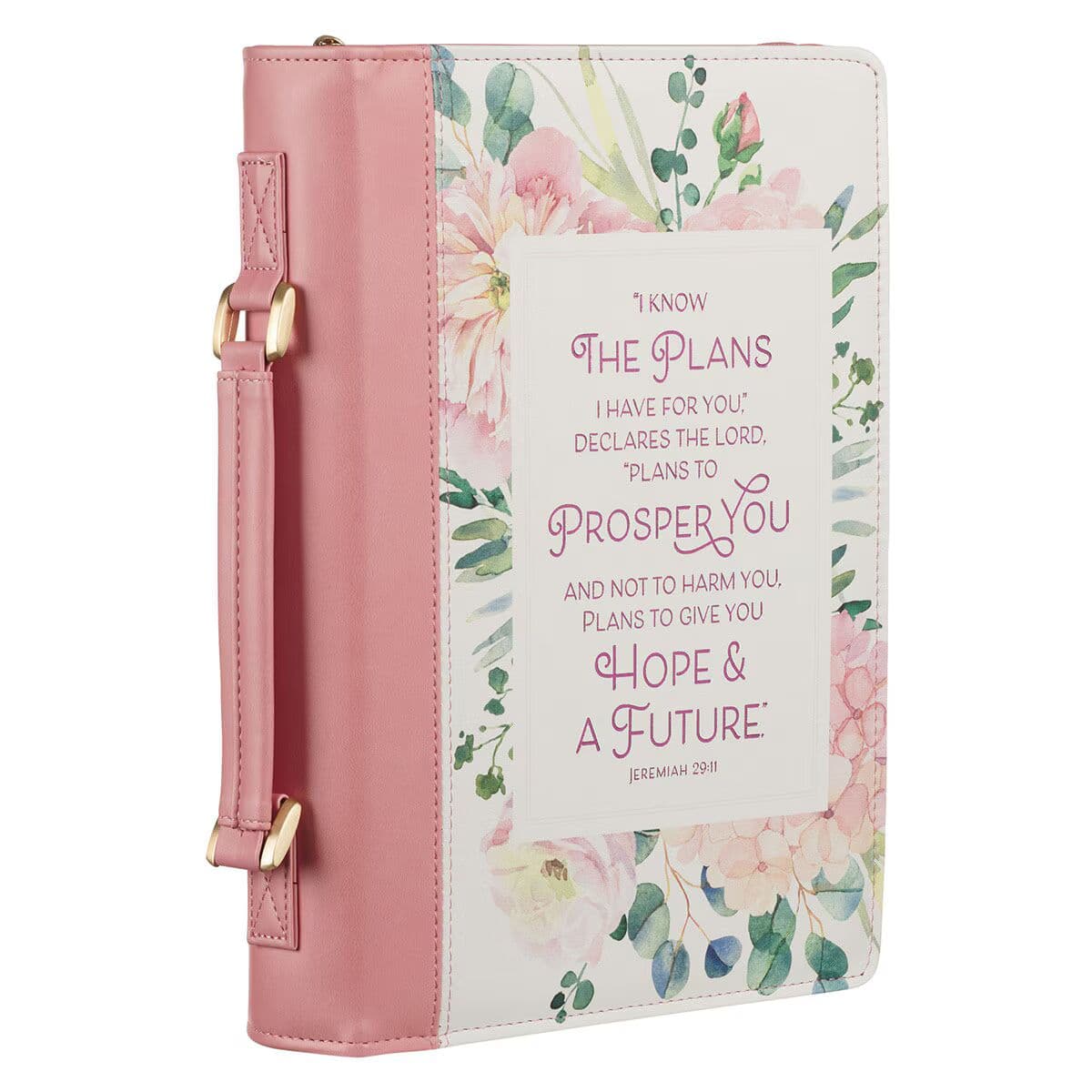 Plans Pink Bouquet Faux Leather Fashion Bible Case, picture 3