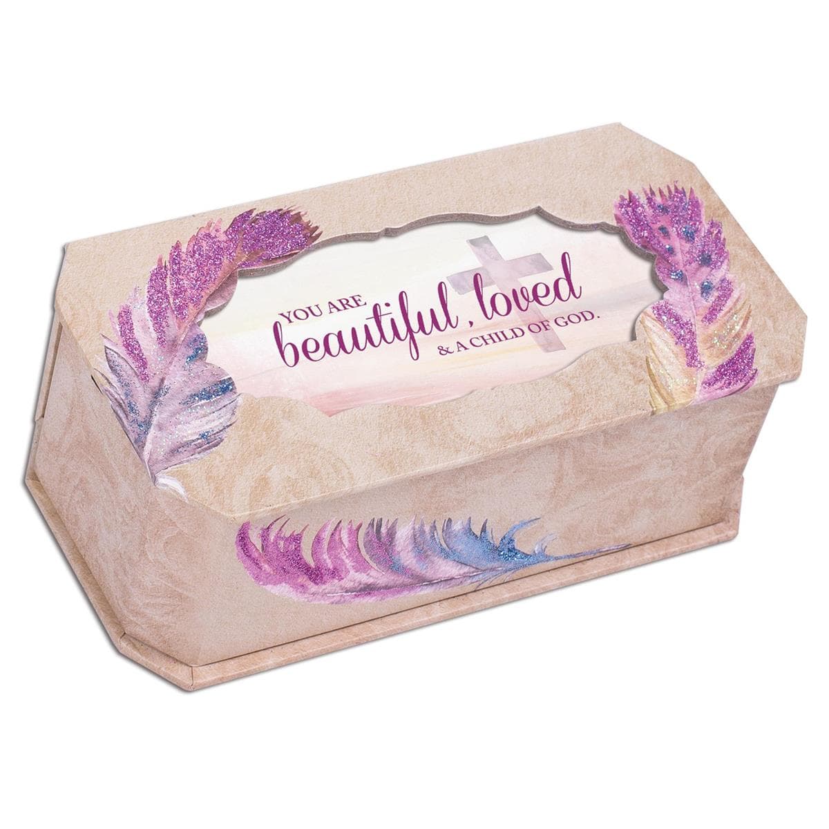 You are Beautiful Loved And A Child Of God Musical Jewelery Box