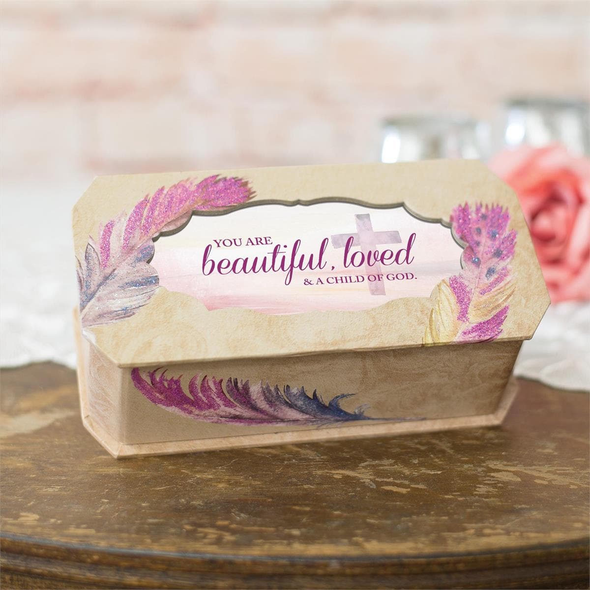 You are Beautiful Loved And A Child Of God Musical Jewelery Box, picture 2