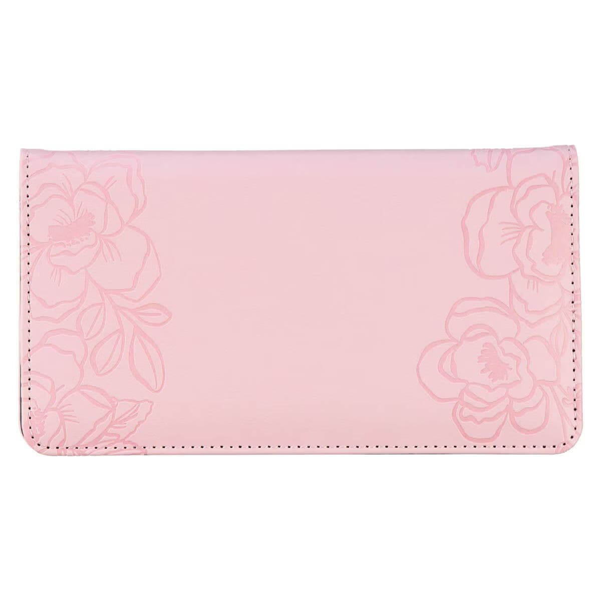 Find Refuge - Psalm 41:4 Pink Faux Leather Checkbook Wallet, picture 2