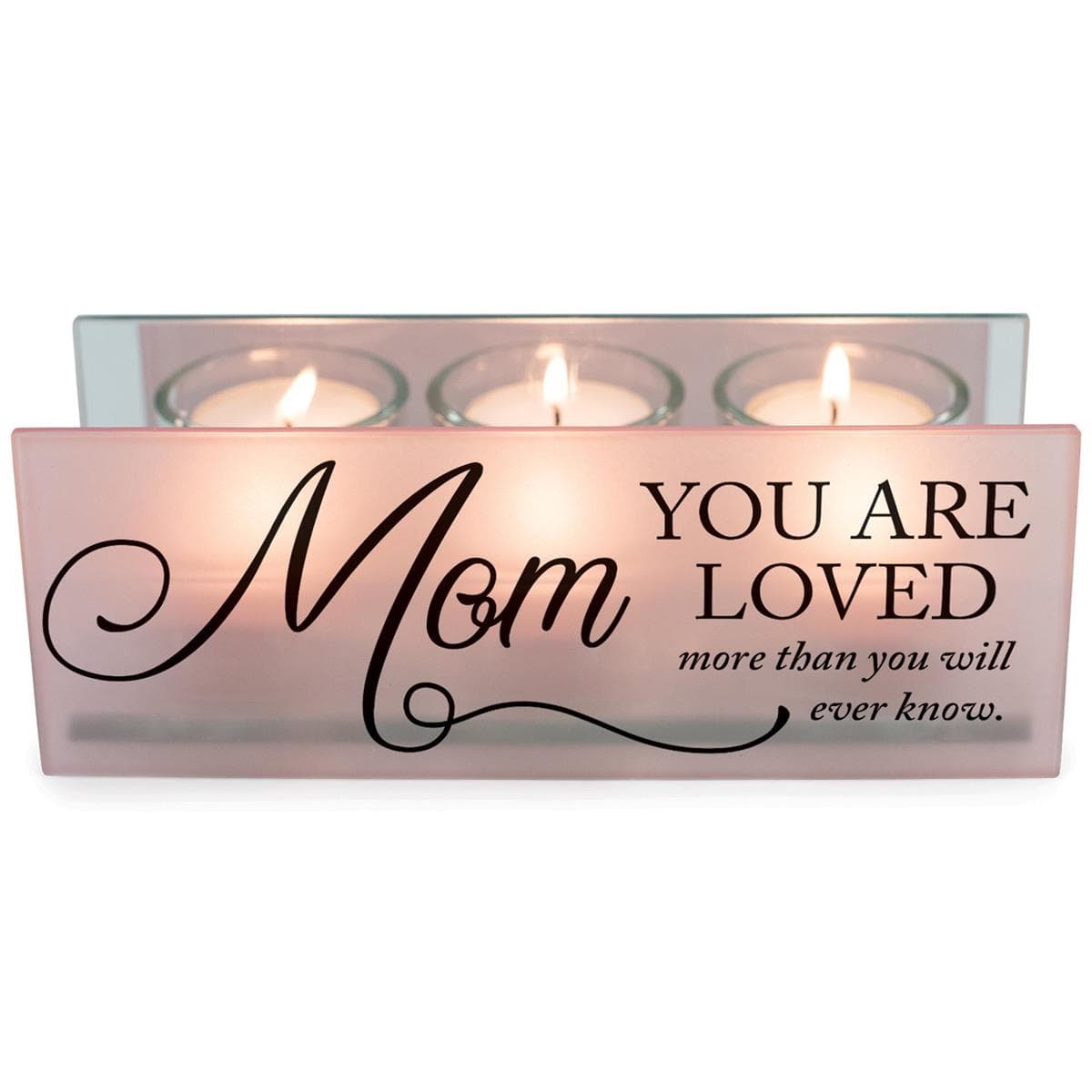 Mom You Are Loved Blush Tealight