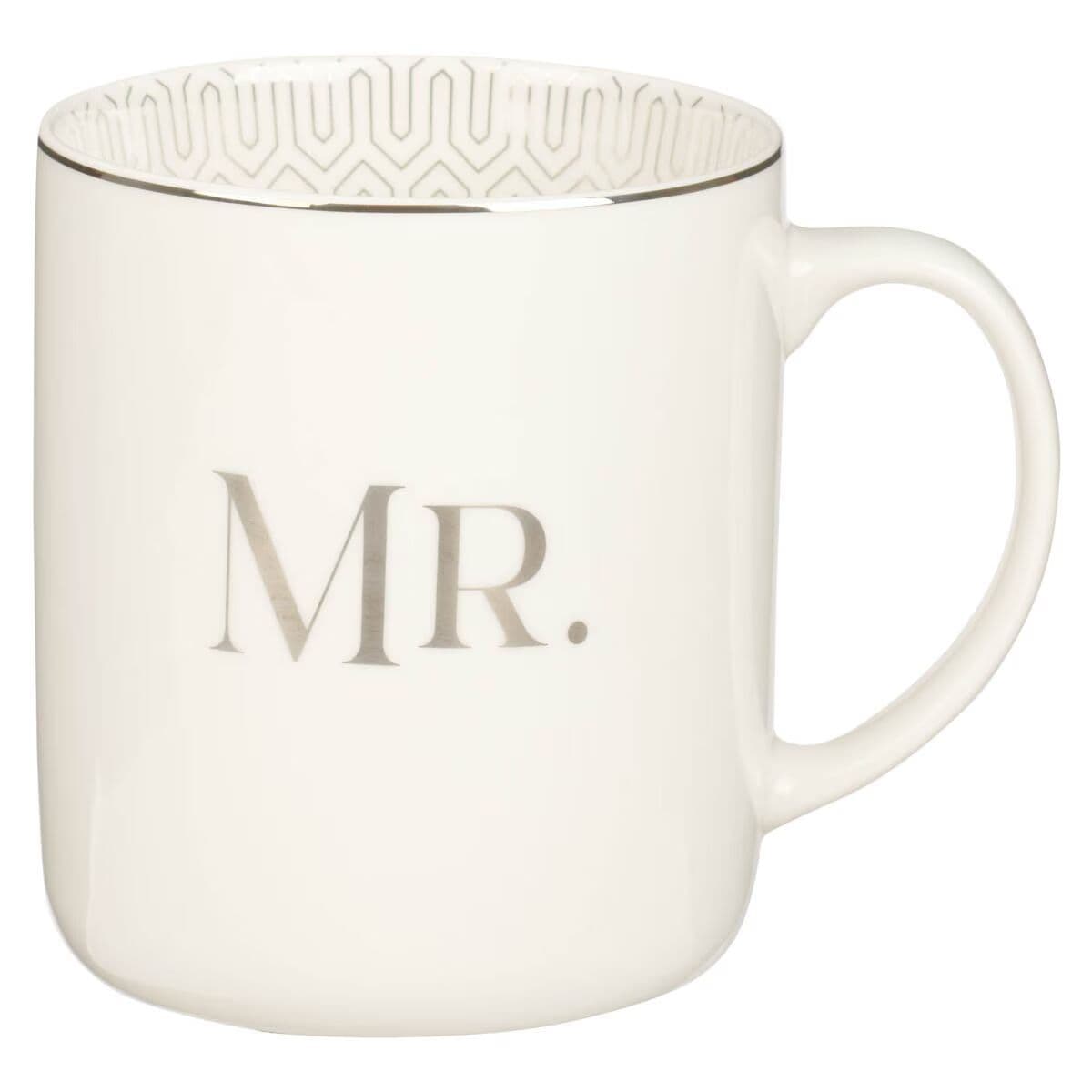 Mr. & Mrs. - Ecclesiastes 4:9 White Ceramic Coffee Mug Set, picture 3