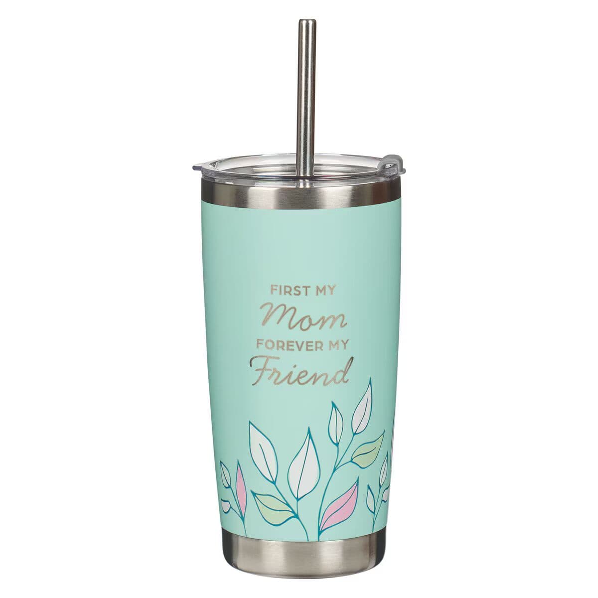 Forever My Friend - Isaiah 62:4 Green Stainless Steel Travel Tumbler with Straw