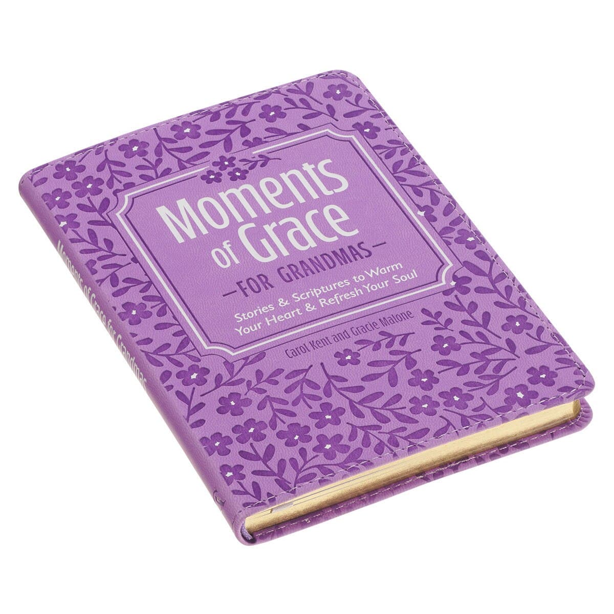 Moments of Grace for Grandmas: Stories and Scriptures Purple Faux Leather Gift Book, picture 3
