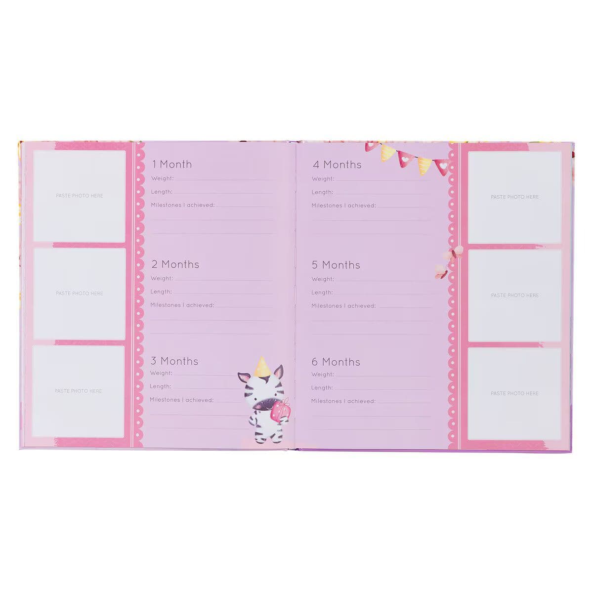 My First Year Hardcover Memory Book for Baby Girls, picture 6