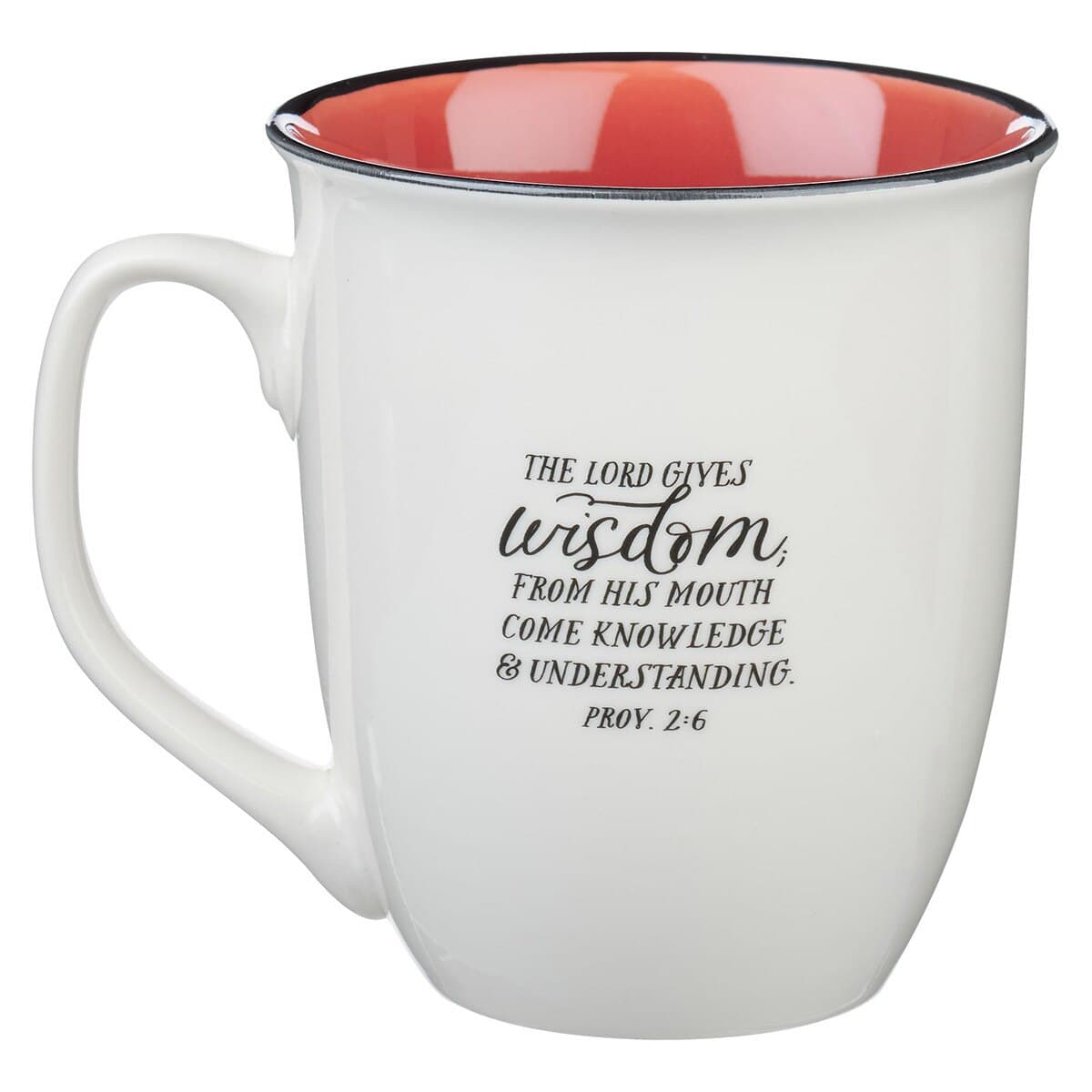 Teaching Minds Shaping Hearts Red Apple Ceramic Coffee Mug - Proverbs 2:6, picture 2