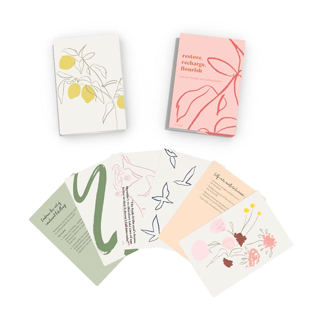 Restore, Recharge, Flourish – 52 Cards: Self-Care Prompts and Uplifting Quotes, picture 5
