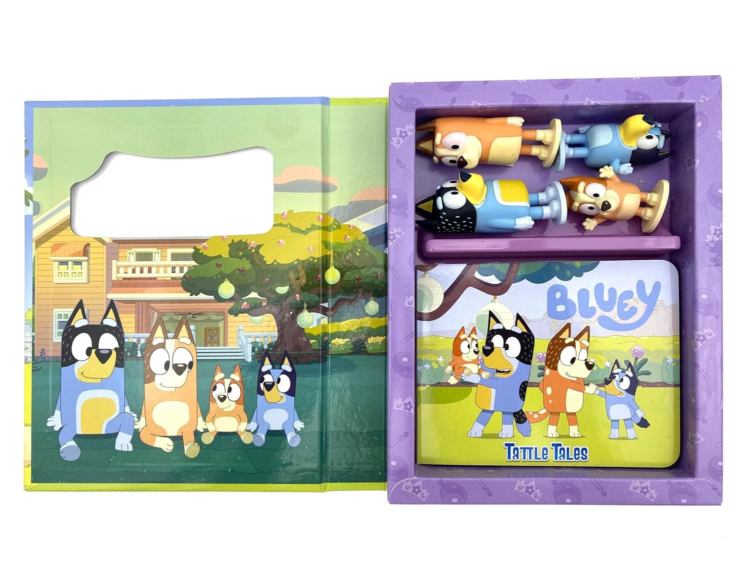 Bluey Tattle Tales - Activity Books for kids, 12-page storybook, 4 figurines, picture 4