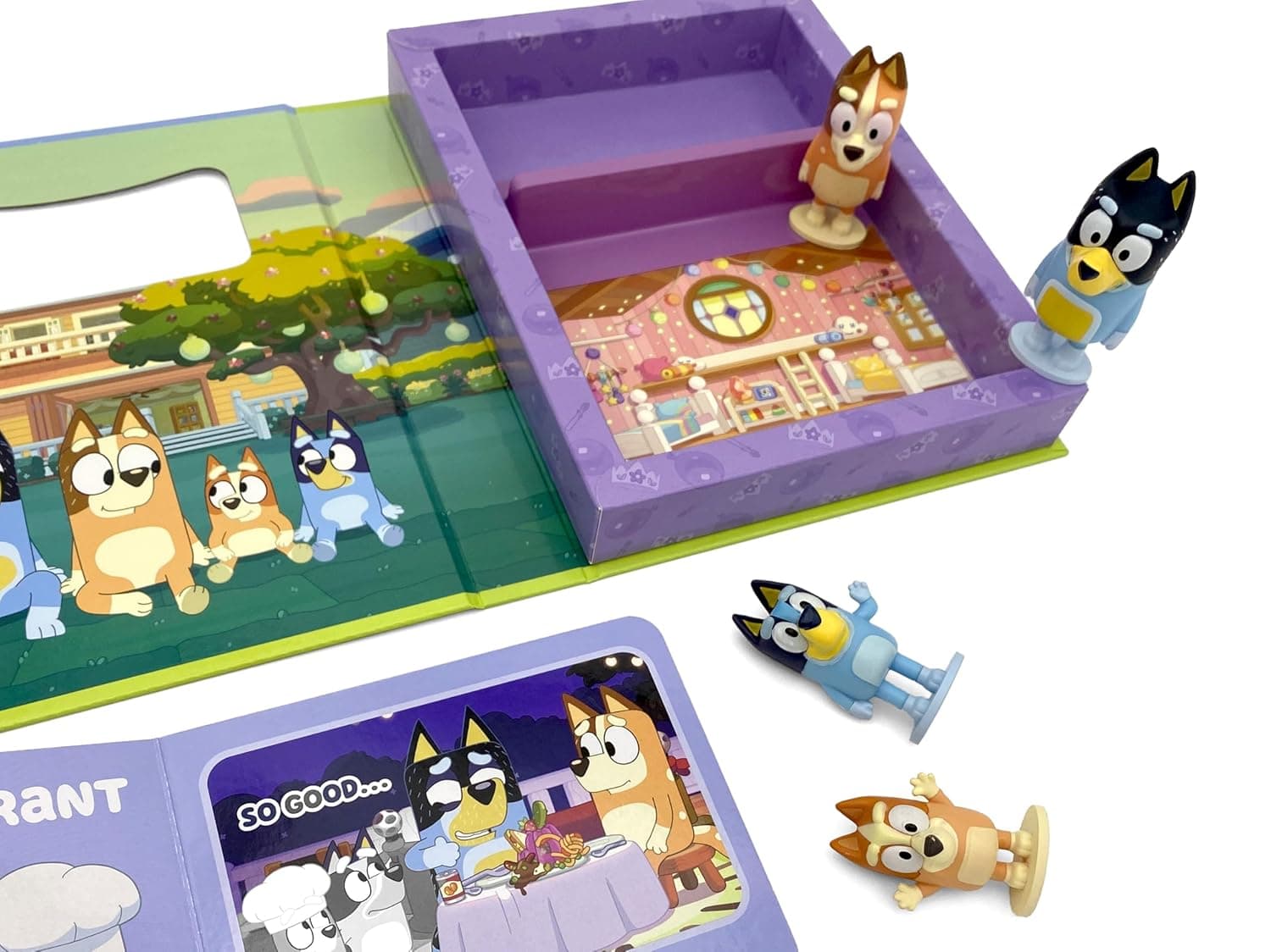 Bluey Tattle Tales - Activity Books for kids, 12-page storybook, 4 figurines, picture 3
