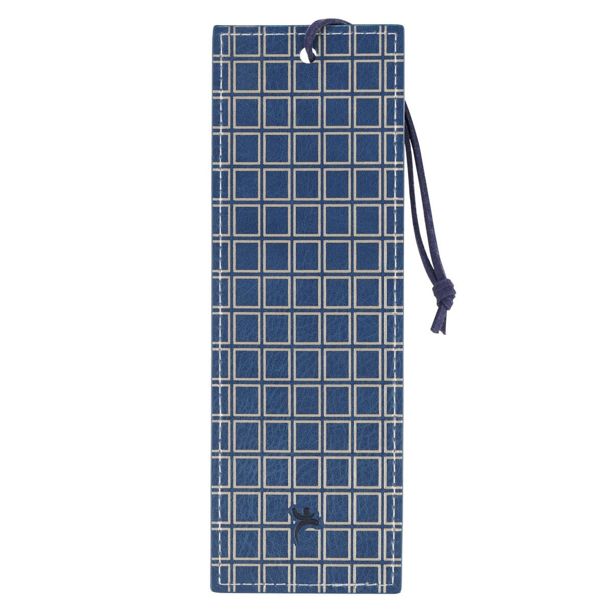 Plans - Jeremiah 29:11 Modern Blue Grid Faux Leather Bookmark, picture 2