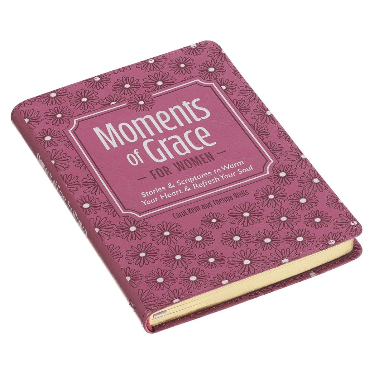 Moments of Grace for Women: Stories and Scriptures Mauve Faux Leather Gift Book, picture 3