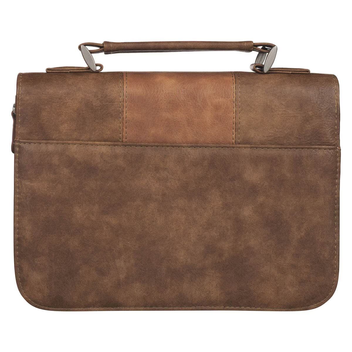 Trust In The Lord - Proverbs 3:5 Two-Tone Brown Classic Faux Leather Bible Case, picture 3