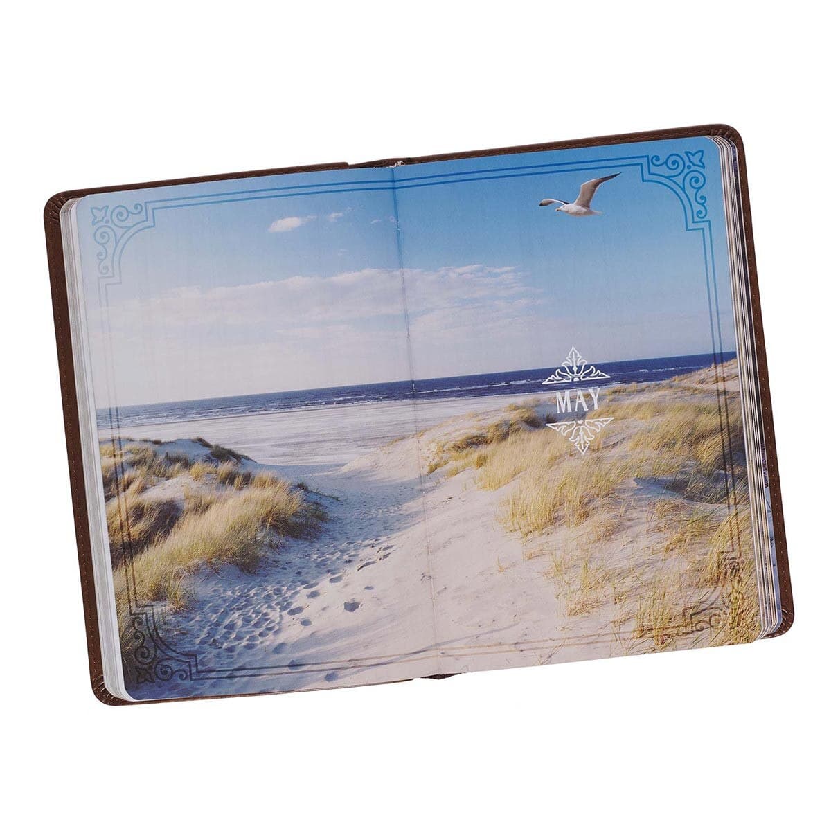 Walking With God Brown Faux Leather Devotional, picture 4
