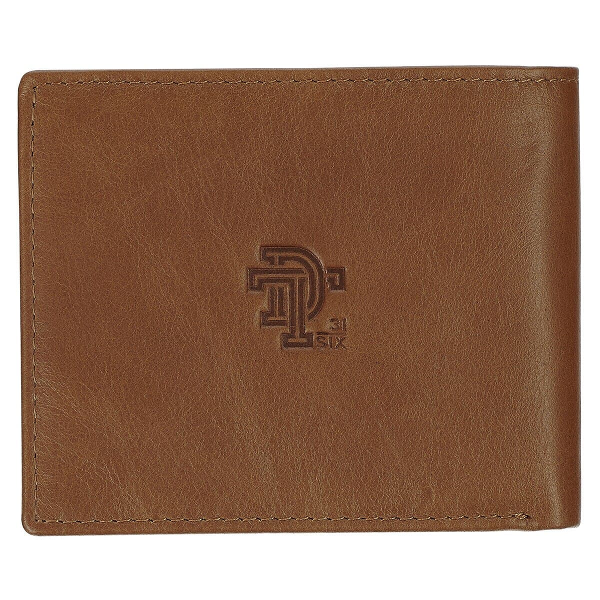 Be Strong and Steadfast - Deuteronomy 31:6 Chestnut Brown Full Grain Leather Wallet, picture 2