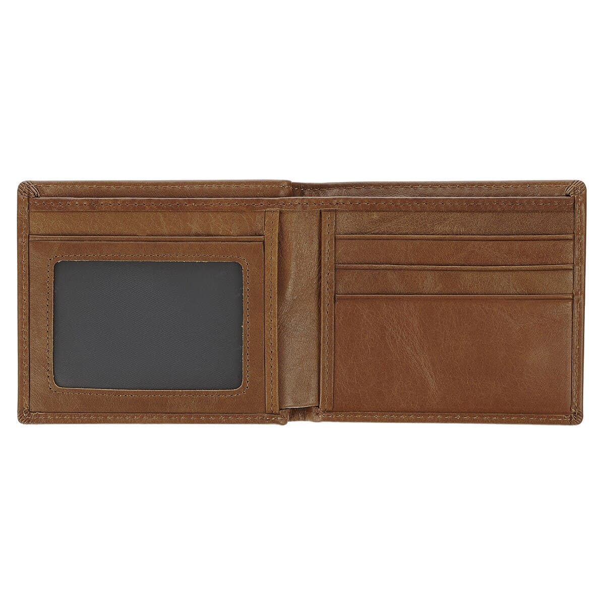 Be Strong and Steadfast - Deuteronomy 31:6 Chestnut Brown Full Grain Leather Wallet, picture 4