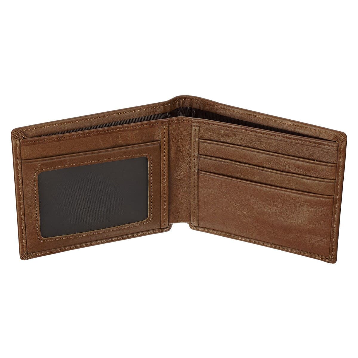 Be Strong and Steadfast - Deuteronomy 31:6 Chestnut Brown Full Grain Leather Wallet, picture 5
